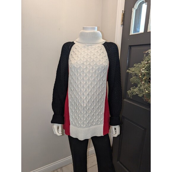 Talbot's Red White Blue Sweater Women's Medium - Picture 1 of 10